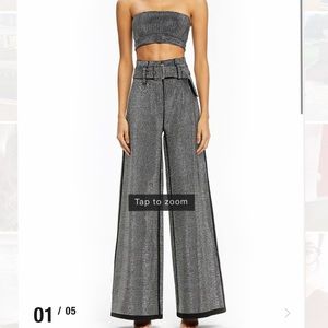 Black two piece sparkle set